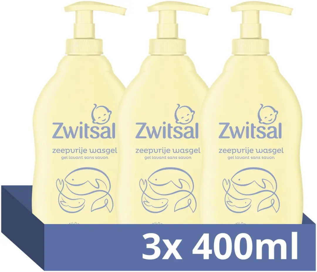 Zwitsal Zeepvrije Wasgel Baby 400ml