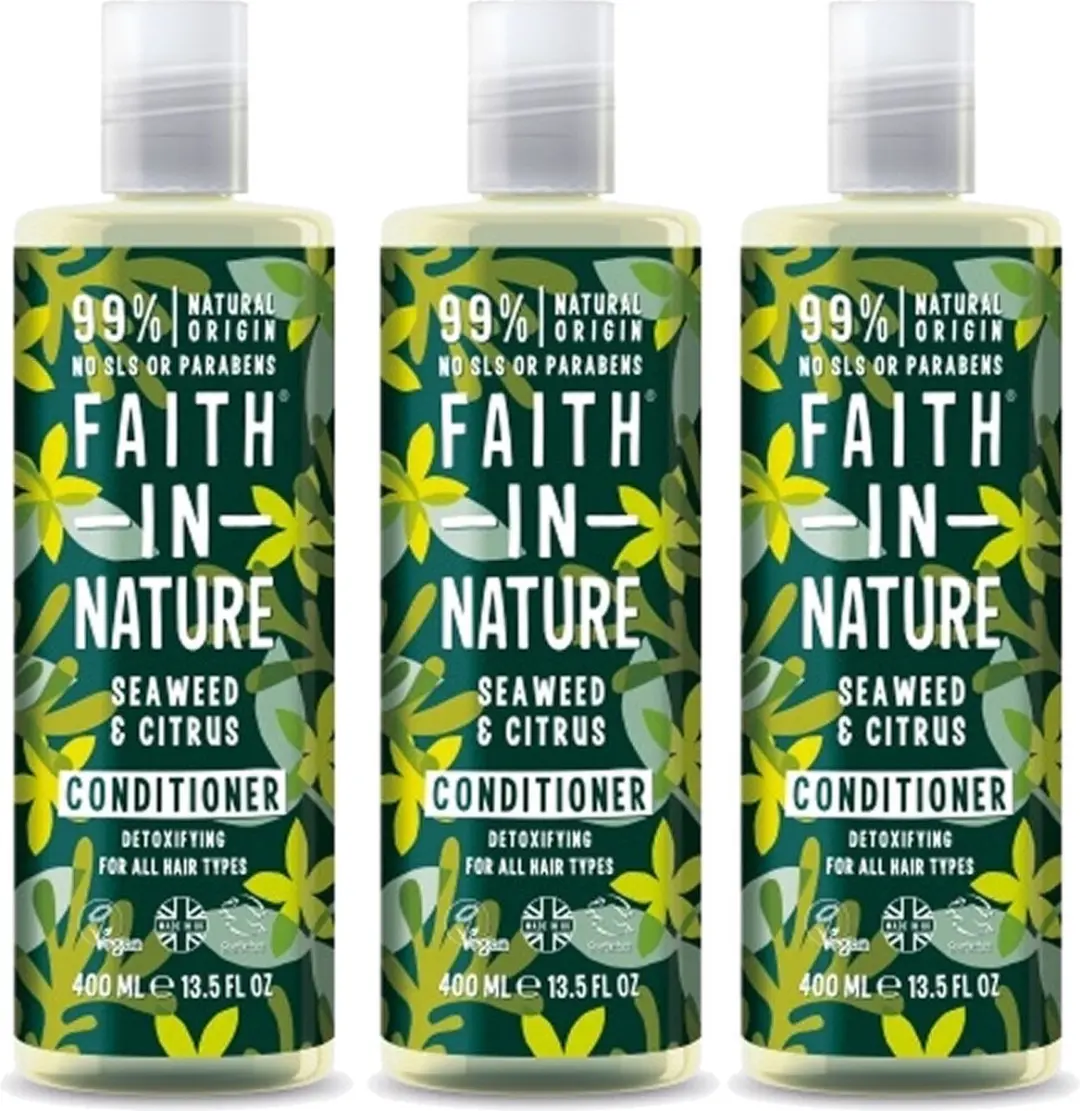 Faith In Nature Conditioner Seaweed & Citrus 3x400ml