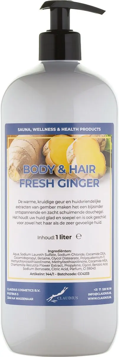 Splashbox Cosmetics Fresh Ginger Body & Hair Wash 1L