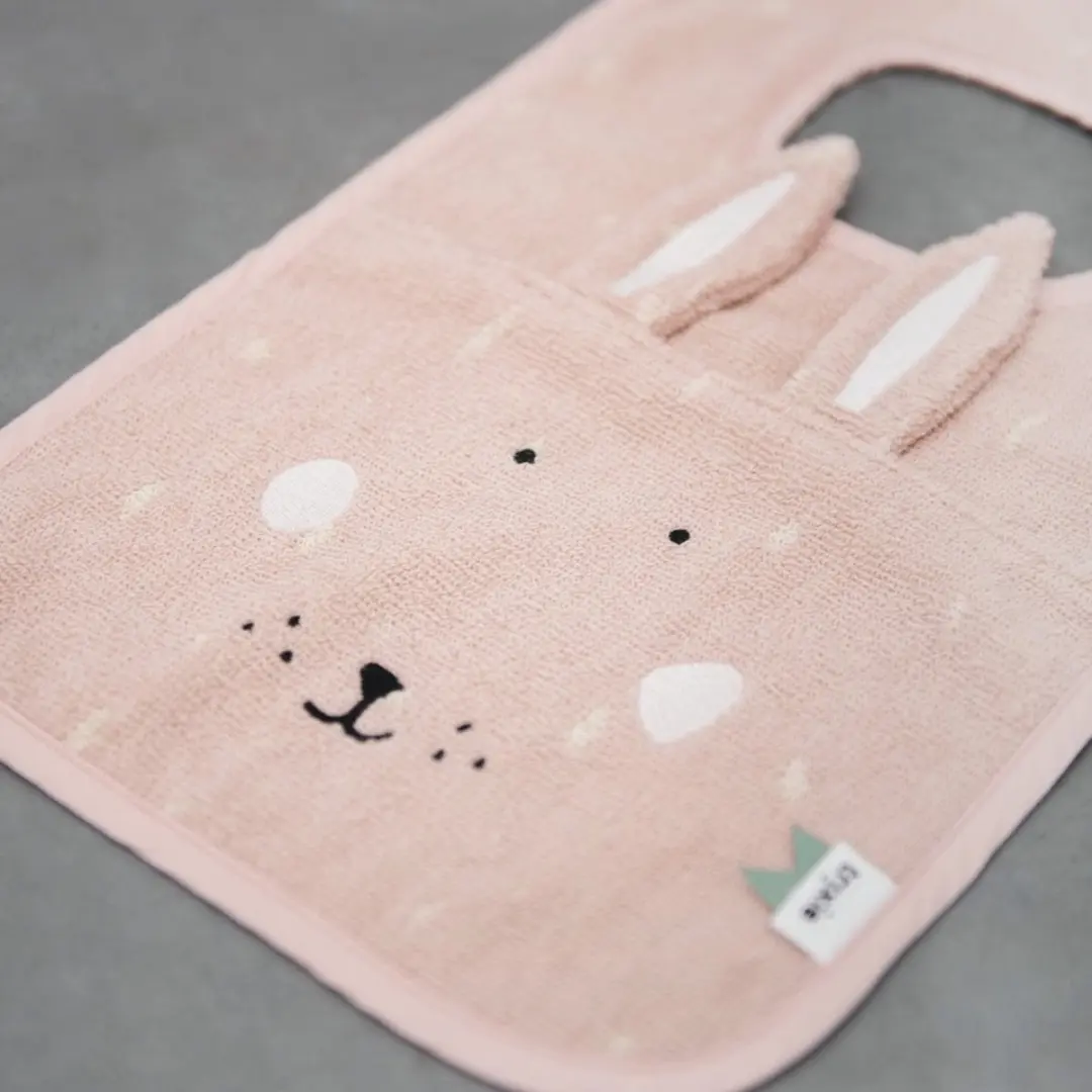 Trixie Slabbetje Mrs. Rabbit Roze - 100% Biologisch Katoen