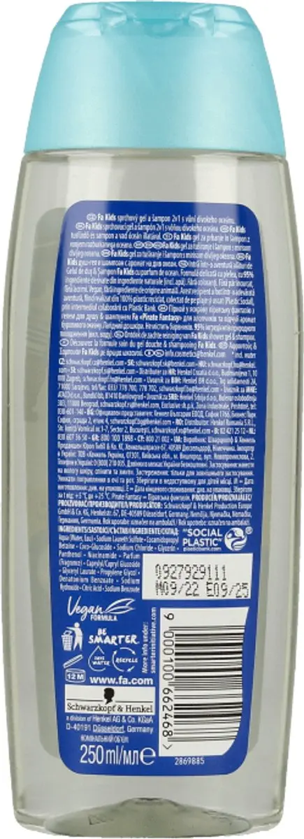Fa Kids Douchegel & Shampoo Pirate Fantasy 250ml