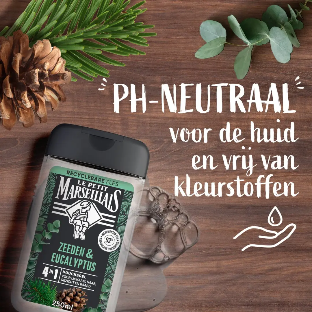 Le Petit Marseillais Douchegel Zeeden & Eucalyptus 6x250ml