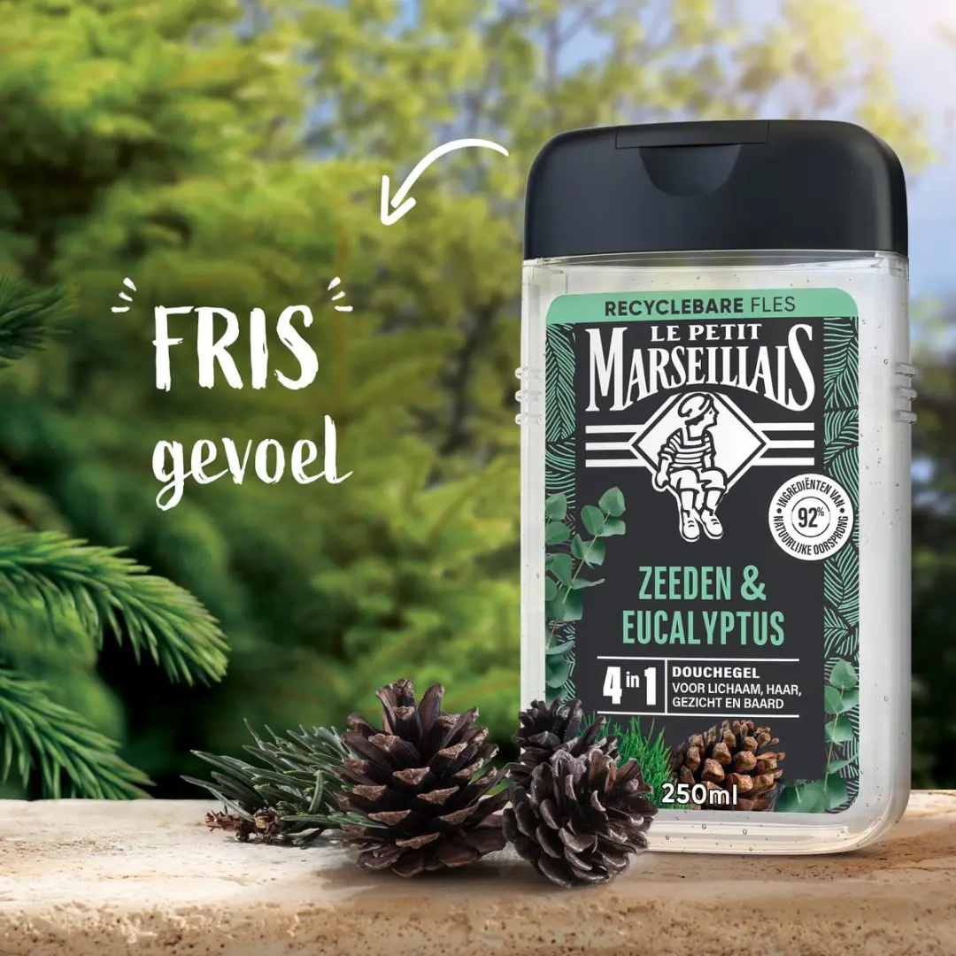 Le Petit Marseillais Douchegel Zeeden & Eucalyptus 6x250ml