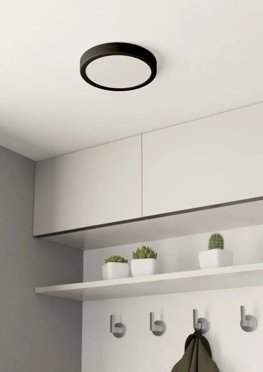 Eglo Fueva 5 Plafondlamp LED 21cm - Zwart
