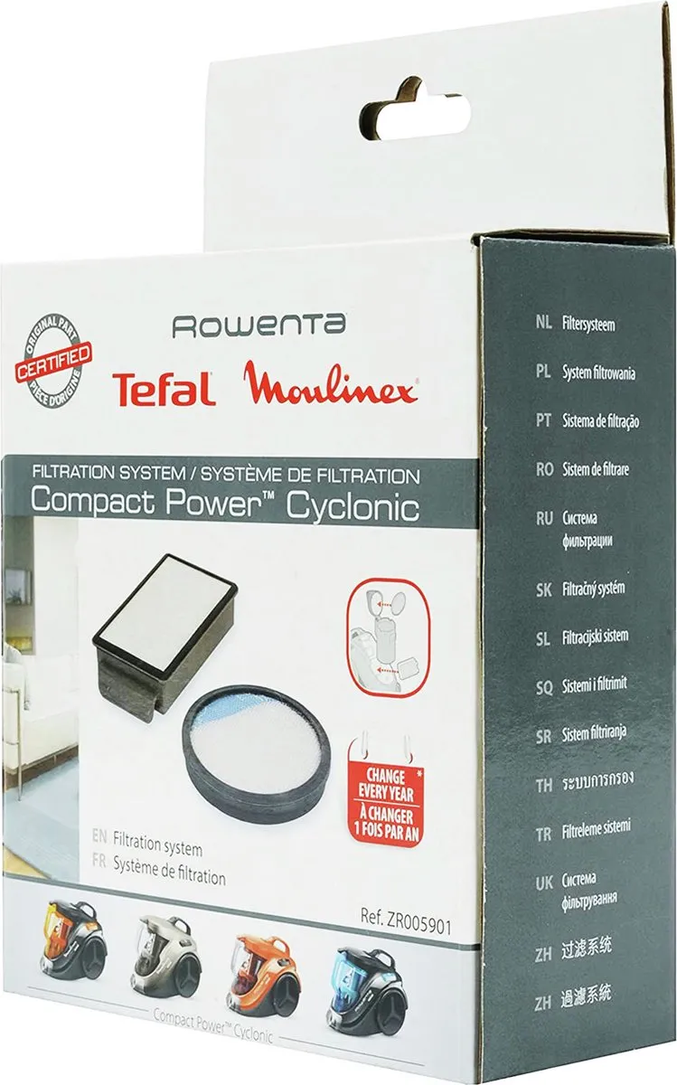 Rowenta ZR005901 Stofzuigerfilterset - 2 Stuks - Multi