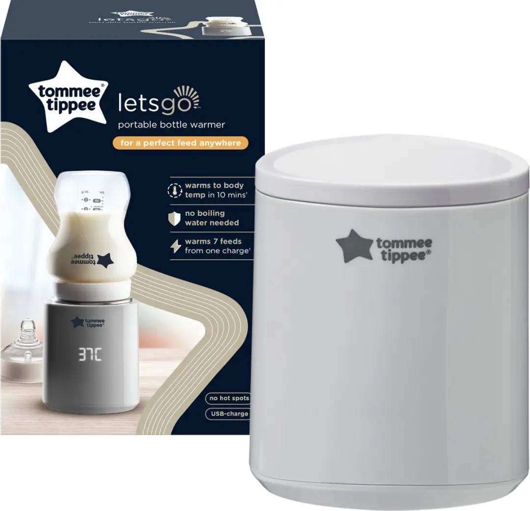 Tommee Tippee LetsGo Draagbare Flessenwarmer - USB Oplaadbaar - Gris