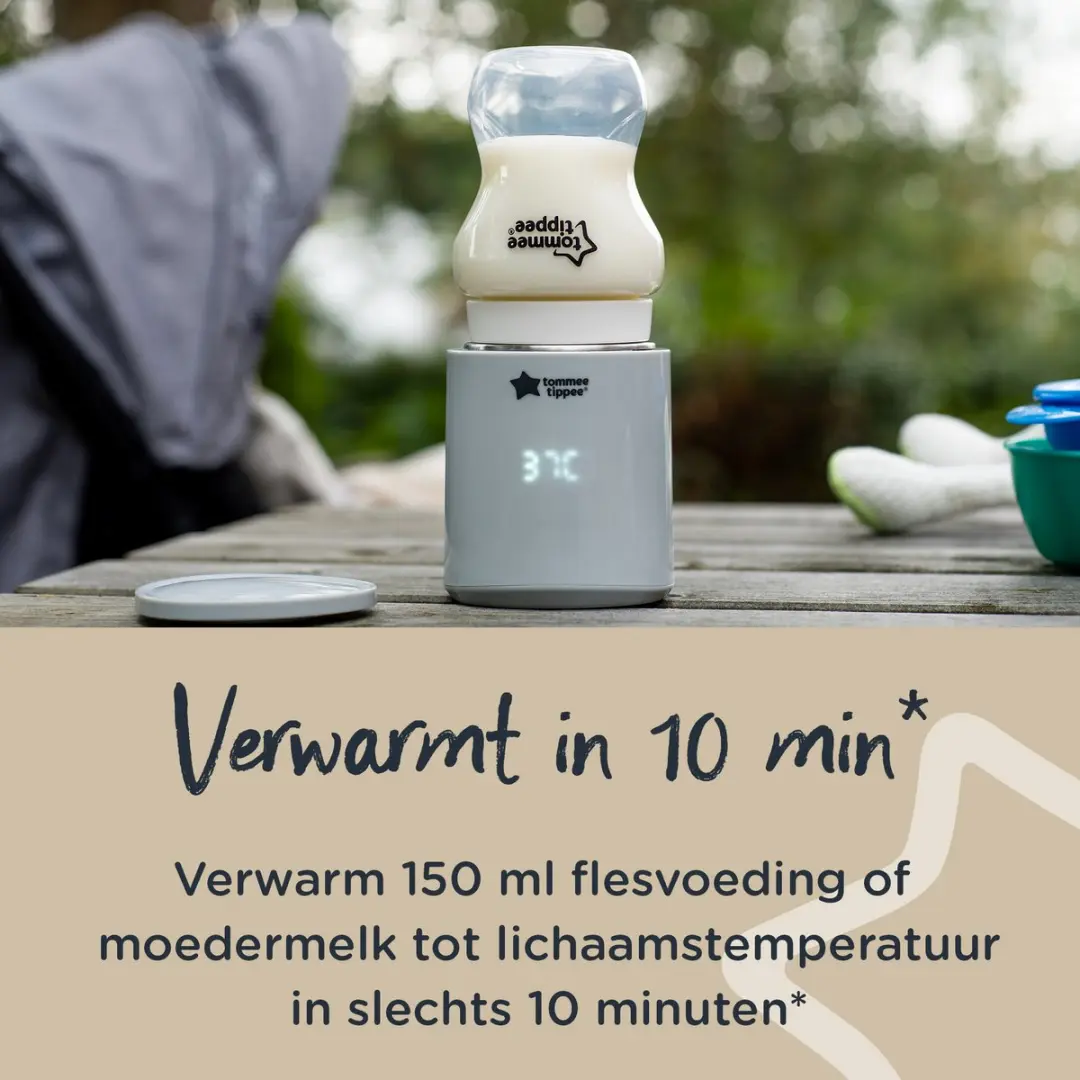 Tommee Tippee LetsGo Draagbare Flessenwarmer - USB Oplaadbaar - Gris