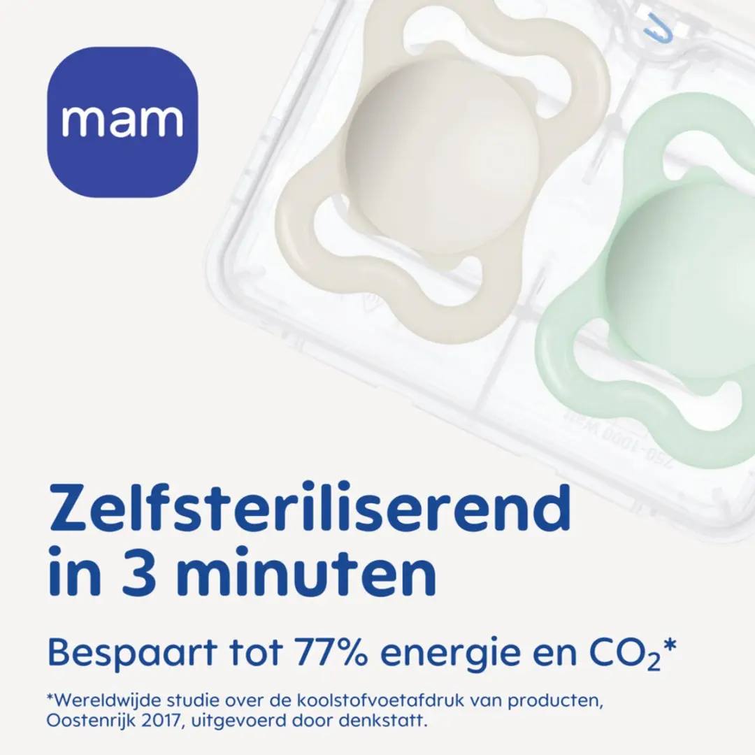 MAM Supreme Fopspeen 0-6mnd - Blauw - 2 Stuks