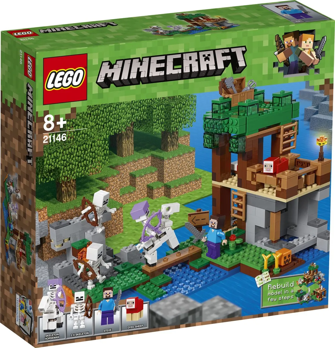 LEGO Minecraft De Skeletaanval 21146