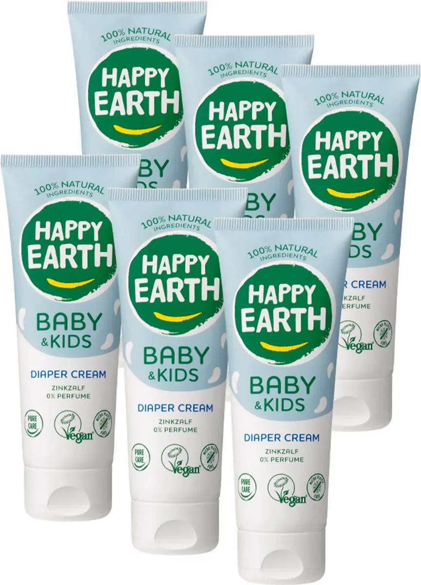 Happy Earth Zink Billencrème Baby & Kids 6x75ml