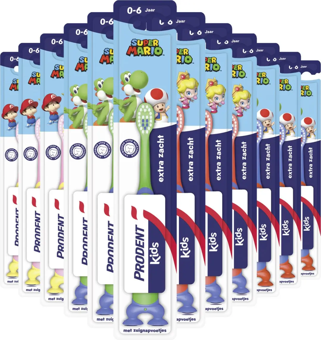 Prodent Kids Tandenborstel Super Mario - 12 Stuks