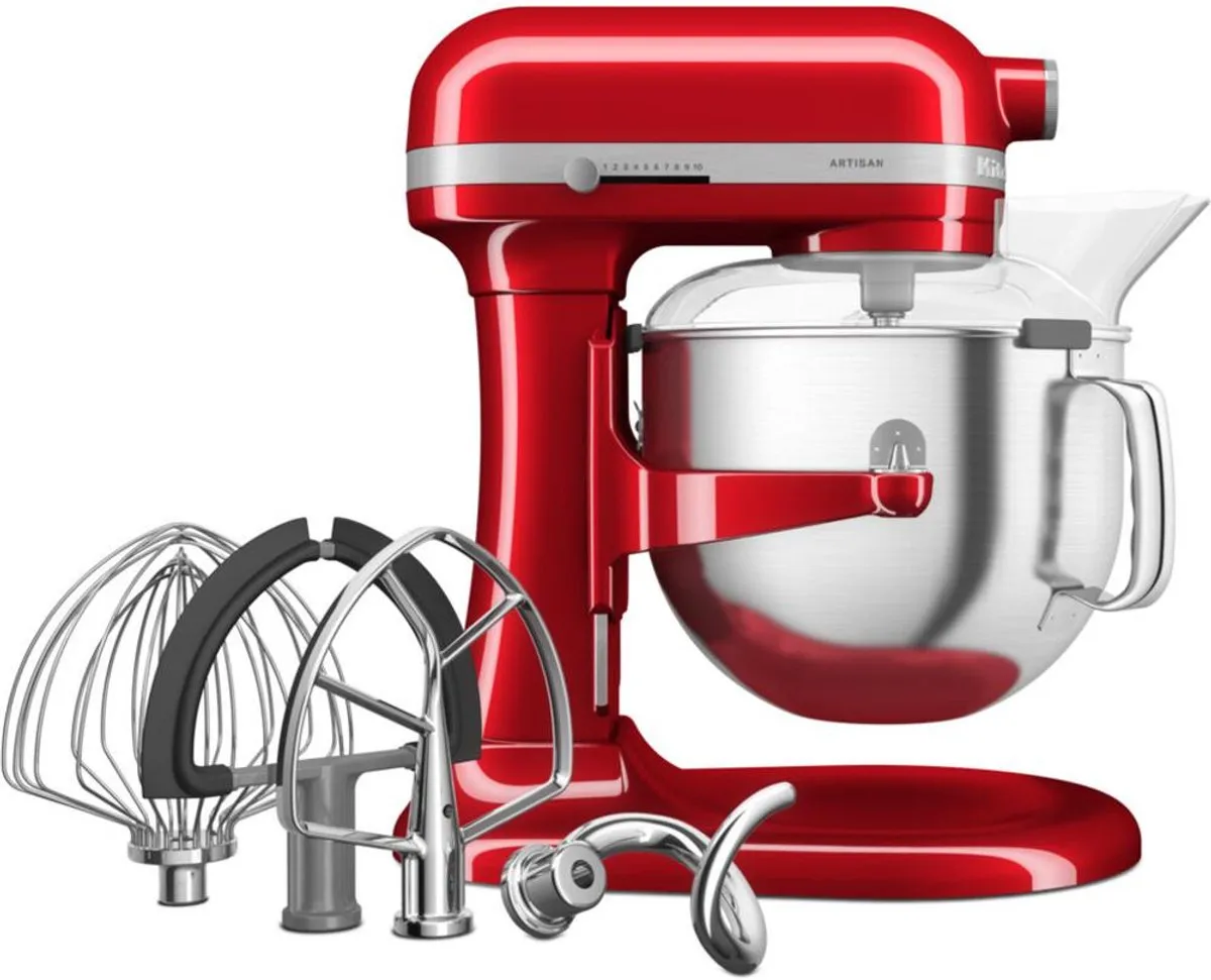 KitchenAid Artisan Keukenmachine 375W - 11 Snelheden - 6,6L - Appelrood
