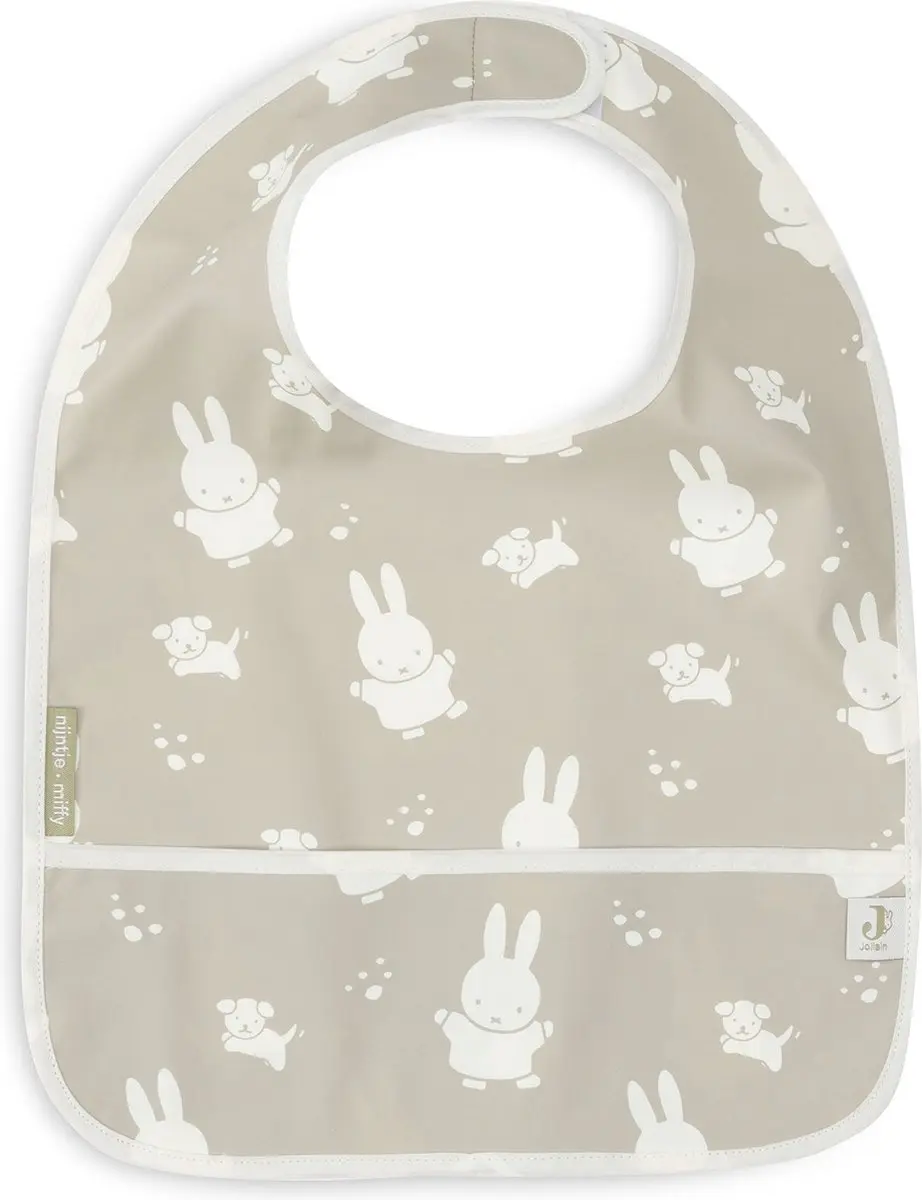 Jollein x Nijntje Slab Waterproof Miffy&Snuffy - Olive Green - 2 Stuks