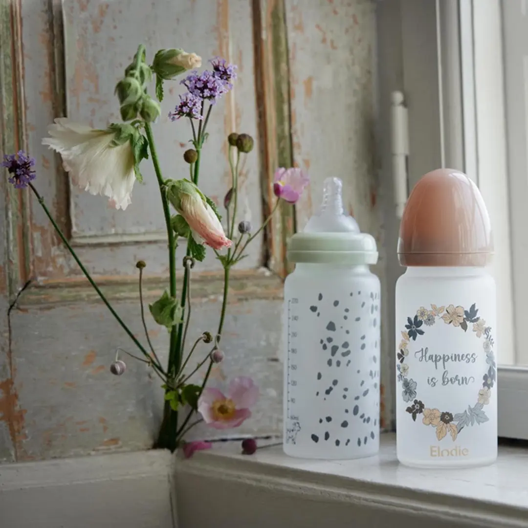 Elodie Glazen Babyfles 270ml - Dalmatian Dots