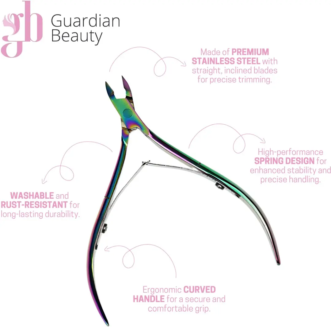 Guardian Beauty Nagelriemtrimmer - Roestvrijstaal - Multikleur