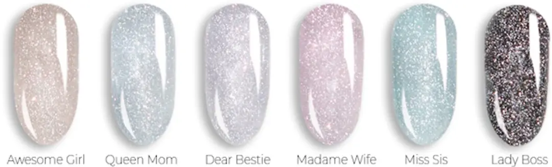 Modena Nails Miss Sis UV/LED Gellak 7,3ml - Lichtblauw Glitters