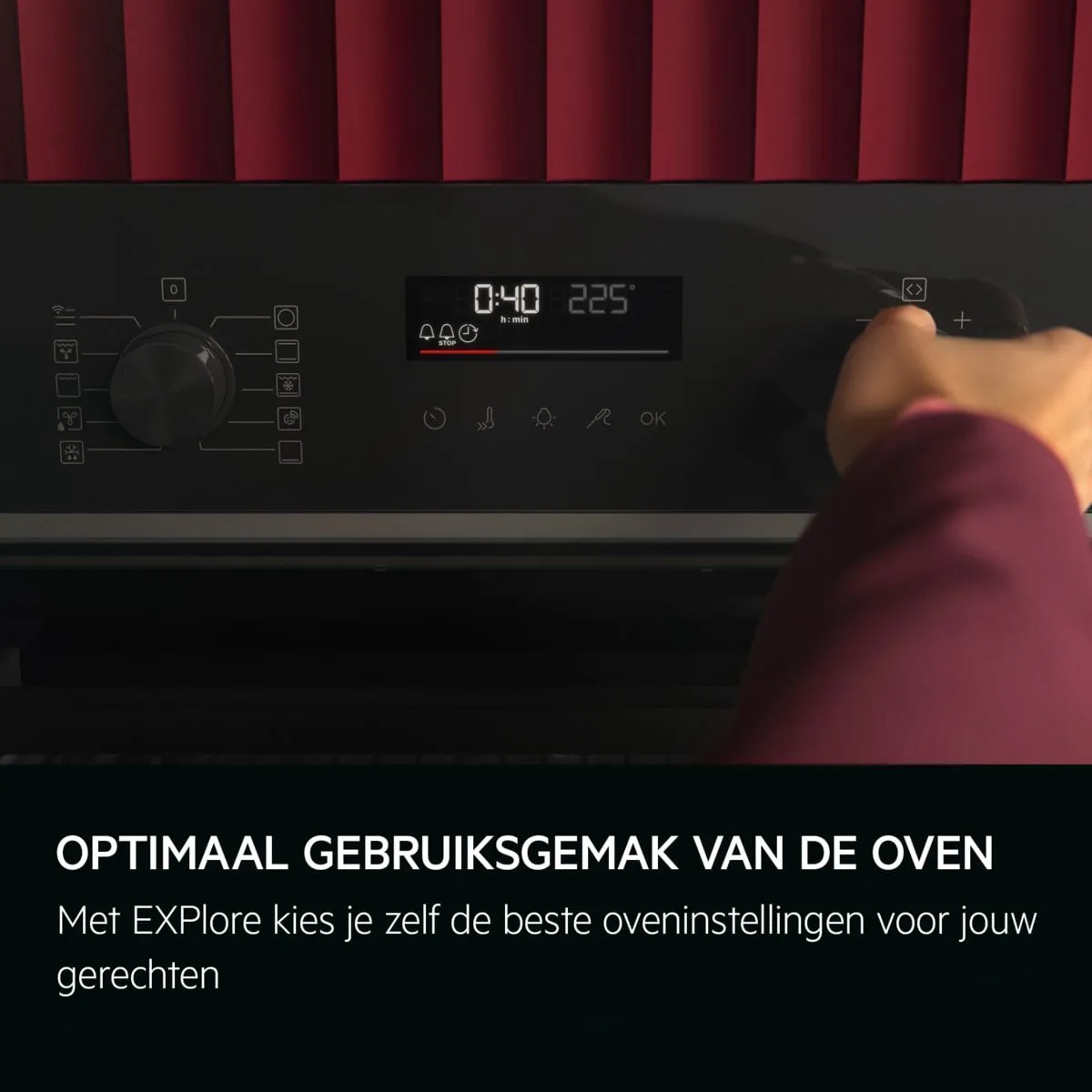 AEG 5000 Serie OO5NK40WB Inbouwoven - 41L Zwart