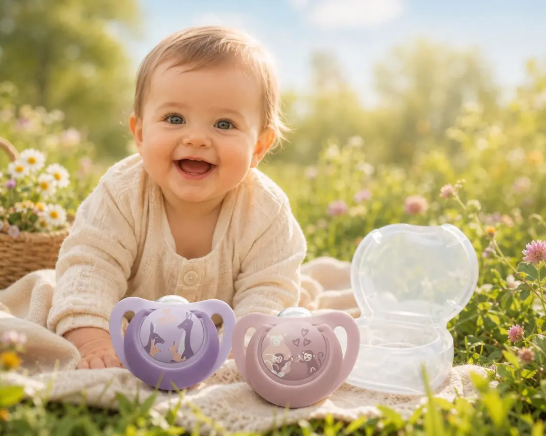 NUK First Choice Fopspeen Siliconen - 2 Stuks - 6-18 Maanden - Paars/Roz