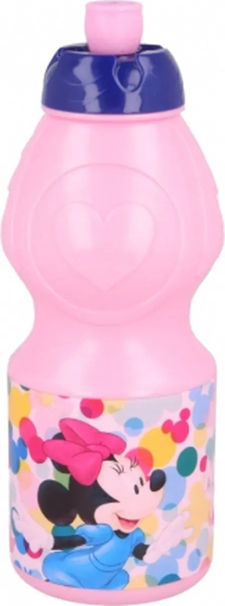 Disney Minnie Mouse Drinkfles 400ml - Roze
