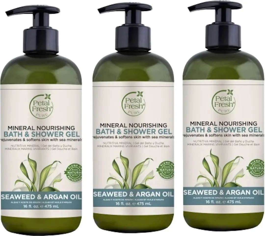 Petal Fresh Zeewier & Arganolie Douchegel 3x475ml