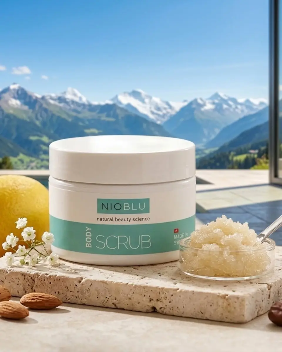 Nioblu Body Scrub met Natuurlijke Zoutkristallen 200ml