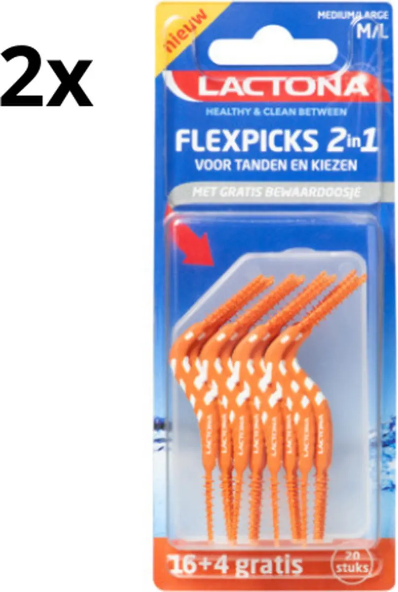 Lactona FlexPicks 2in1 M/L Oranje