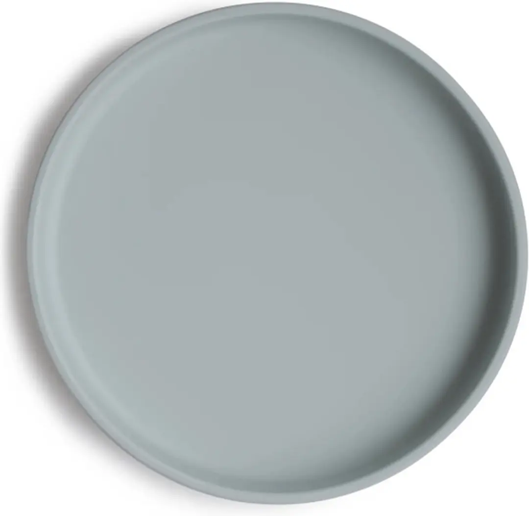 Mushie Silicone Bord met Zuignap - Stone