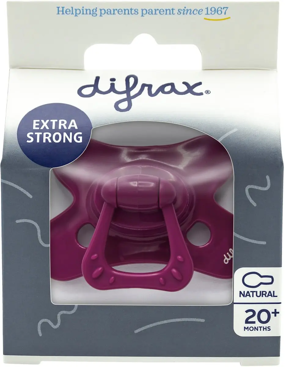 Difrax Fopspeen Wildberry - Siliconen - 20+ maanden - Paars
