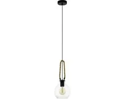 Eglo Roding Hanglamp E27 Ø18cm - Zwart/Bruin