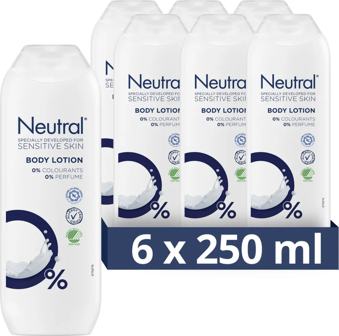 Neutral 0% Bodylotion - 6x250ml