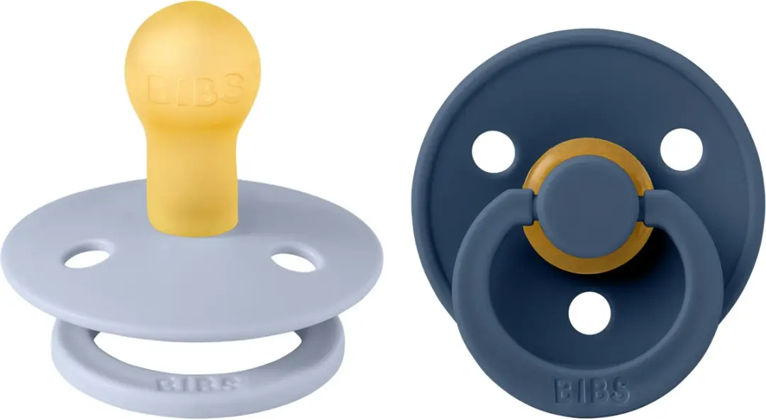 BIBS Colour Speen - 2 Stuks - Maat 1 (0-6m) - Dusty Blue/Steel Blue