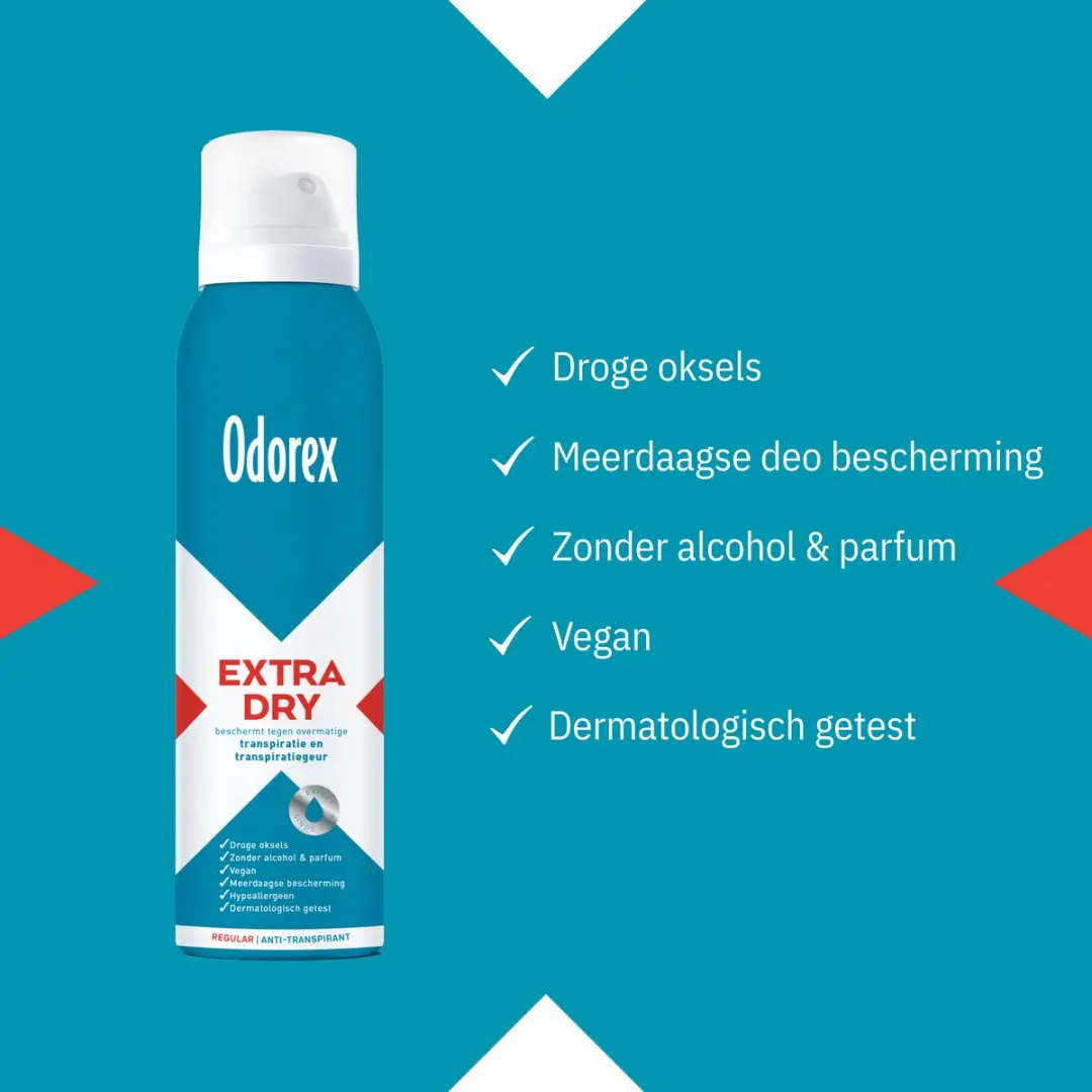 Odorex Extra Dry Deodorant Spray - 900ml (6x150ml)