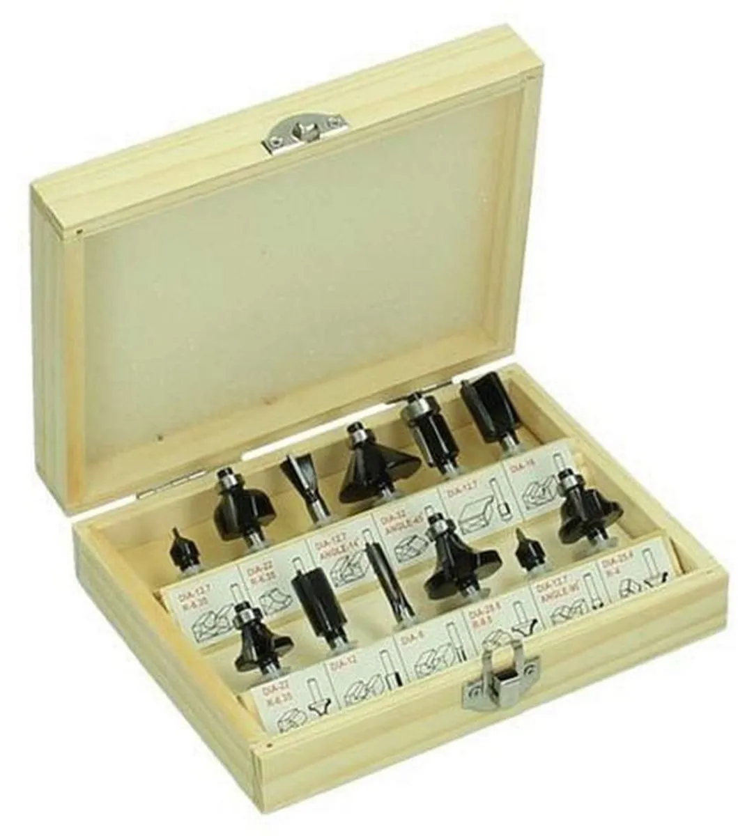 Hikoki 12-delige Frezenset 711016 - 6mm