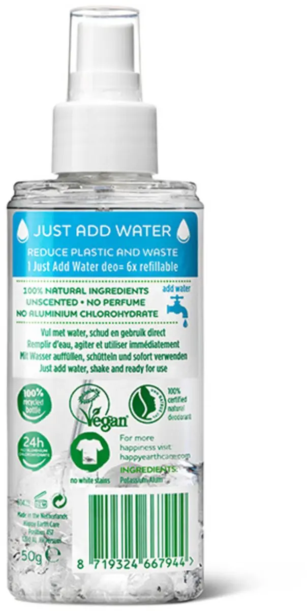 Happy Earth Just Add Water Deodorant Spray 100ml