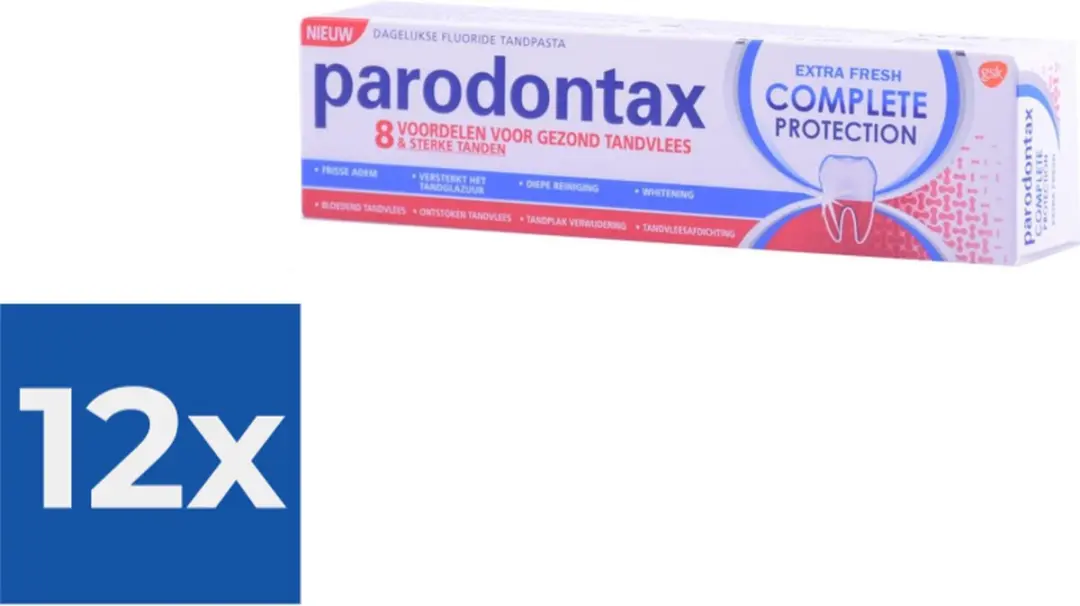 Parodontax Tandpasta Extra Fresh 75ml - 12 Stuks