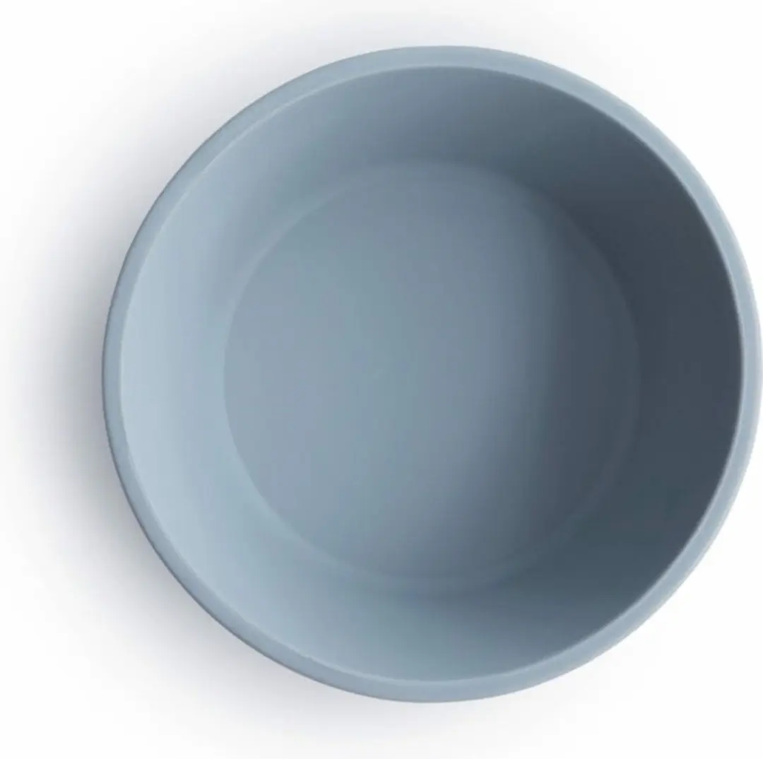 Mushie Siliconen Kom met Zuignap - Powder Blue