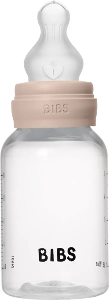 BIBS Siliconen Babyfles Slow Flow 150ml - 7 Stuks - Roze