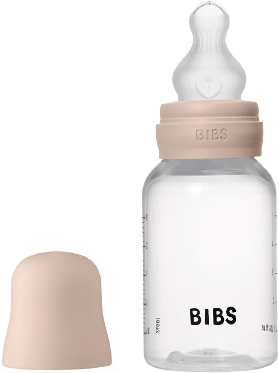 BIBS Siliconen Babyfles Slow Flow 150ml - 7 Stuks - Roze