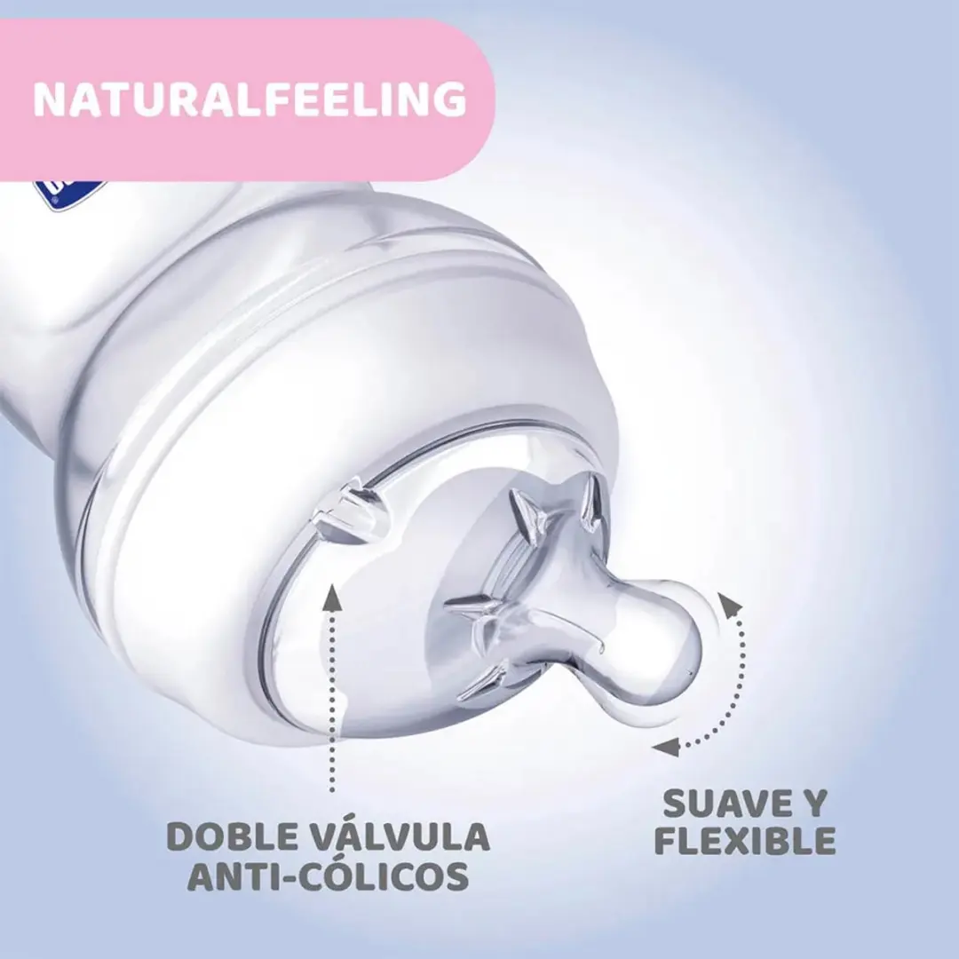 Chicco Naturalfeeling Babyfles 250ml - Transparant