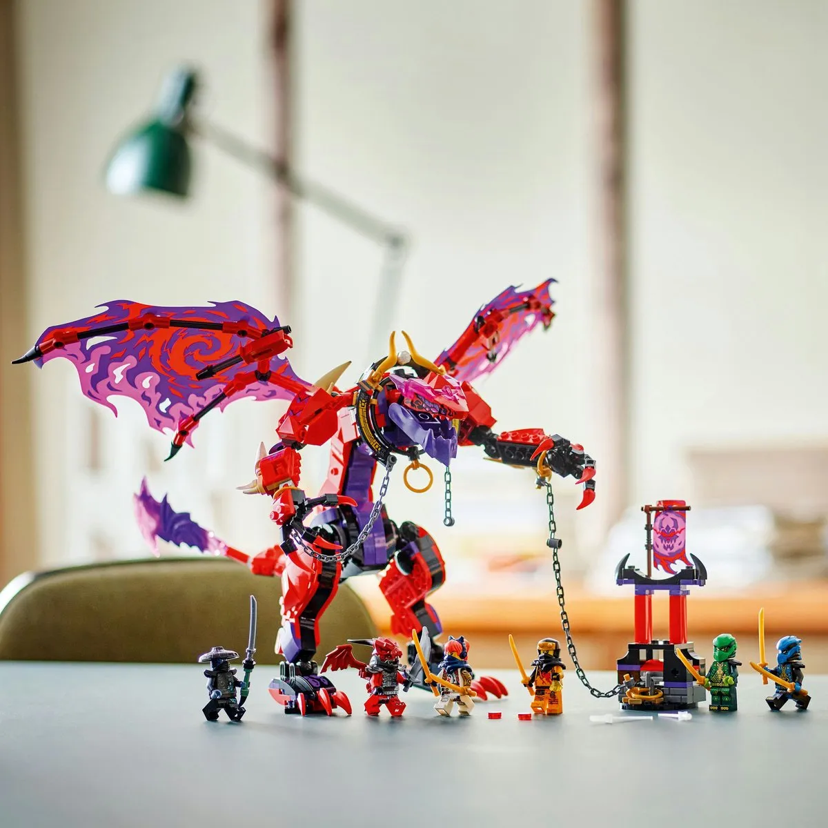 LEGO Ninjago Bliksemtand Draak van Chaos 71832 - 668 Stukken