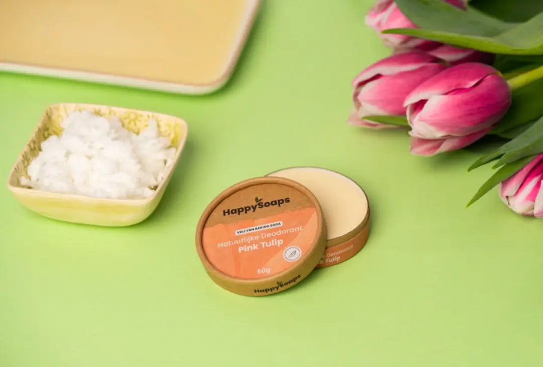HappySoaps Natuurlijke Deodorant Gevoelige Huid Pink Tulip 50ml - afbeelding 6 van 6
