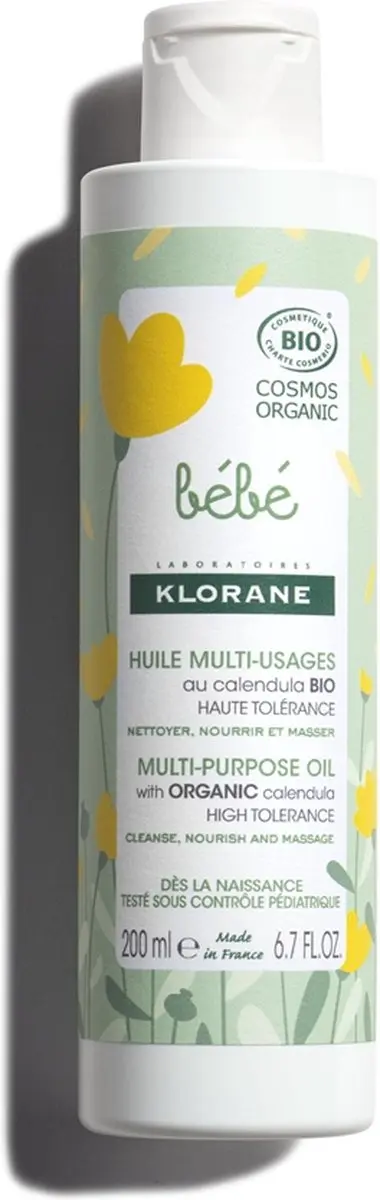 Klorane Bébé Bio Multifunctioneel Olie 200ml