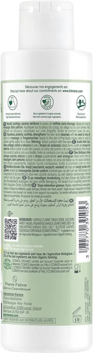 Klorane Bébé Bio Multifunctioneel Olie 200ml