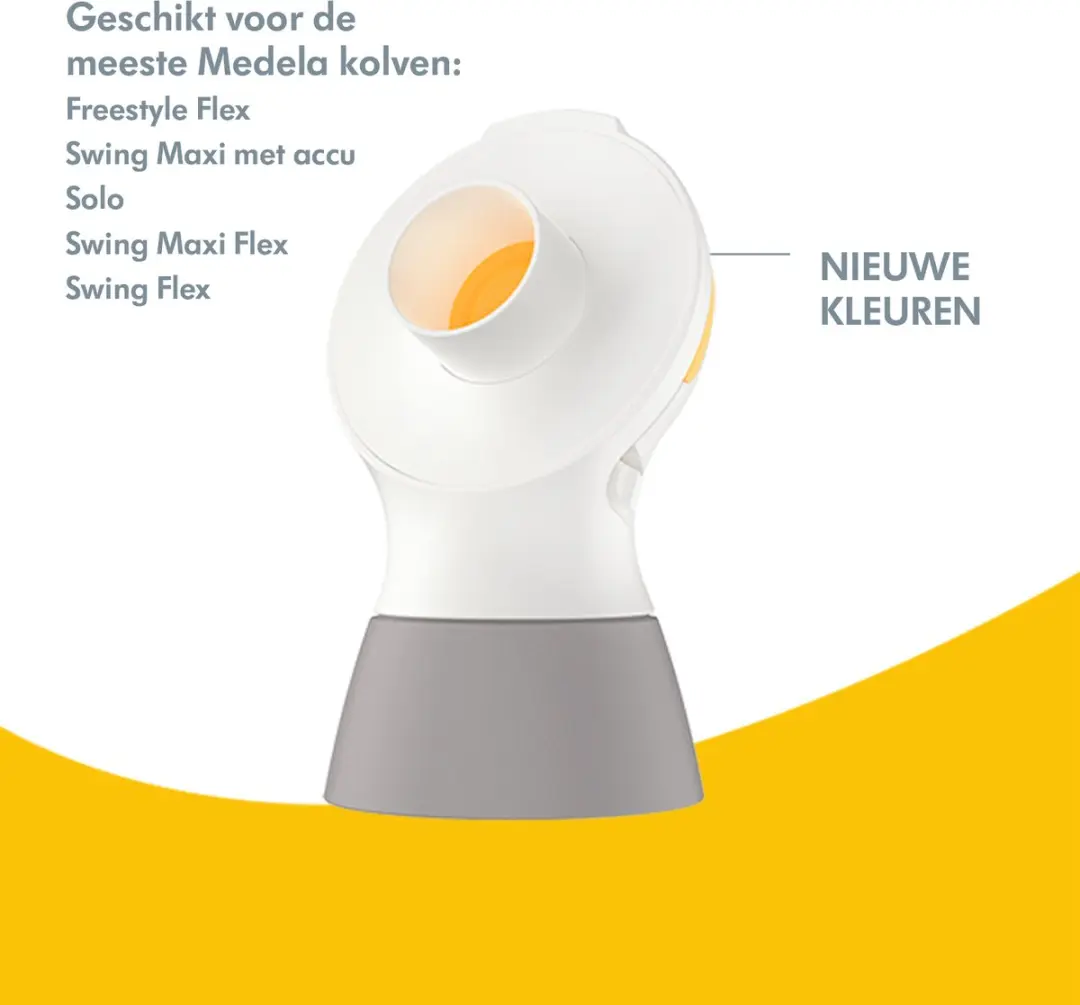Medela PersonalFit Flex Connector - 2 Stuks - Geel