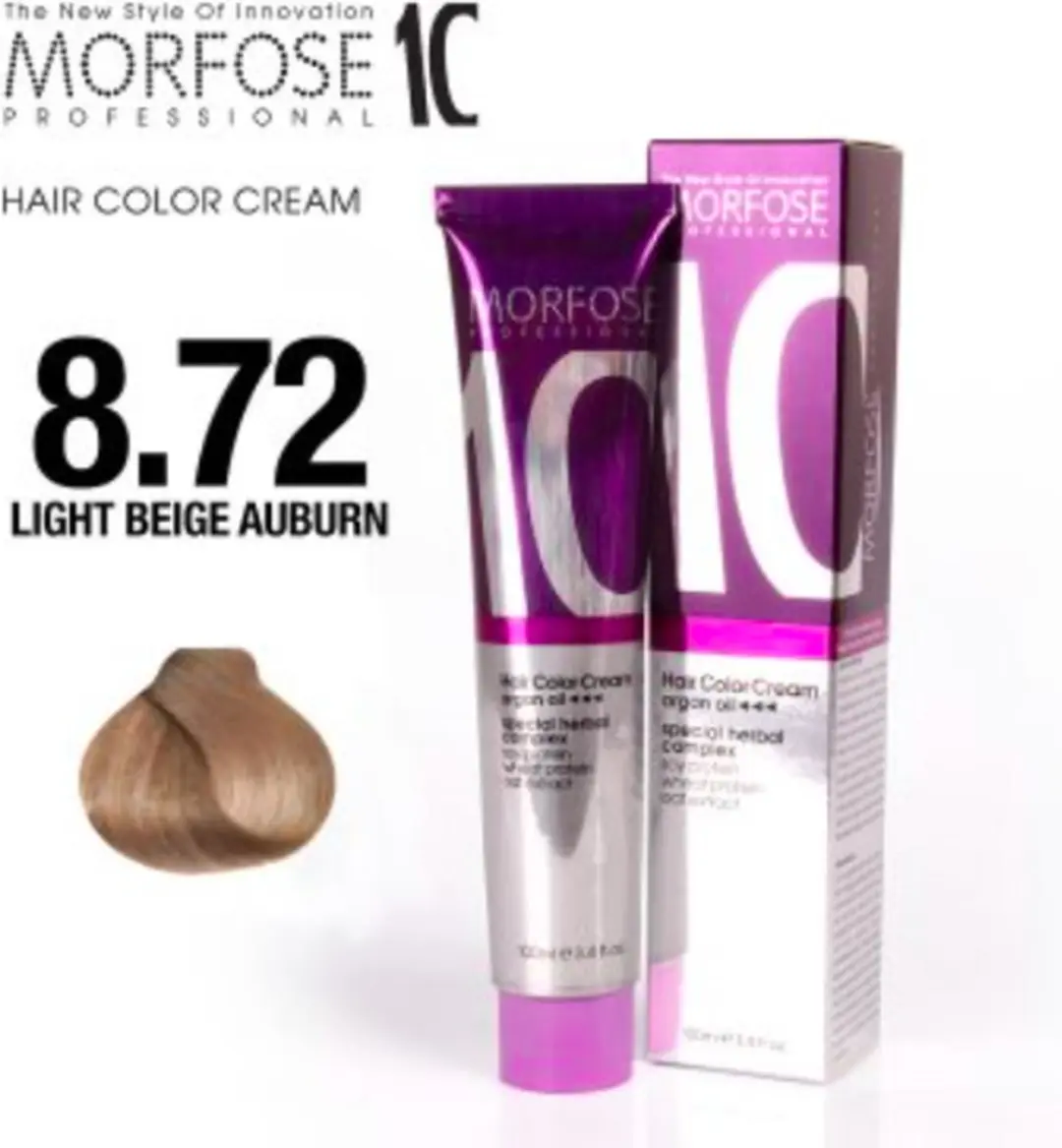 Morfose Color Cream 8.72 Light Beige Auburn 100ml
