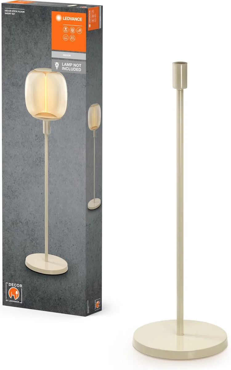 LEDVANCE Decor Stick Floor Short Grondlamp E27 - Beige - afbeelding 3 van 6