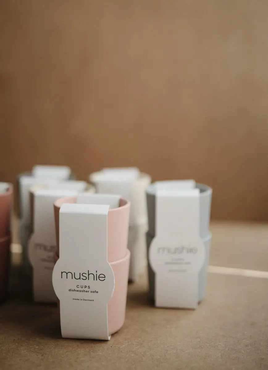 Mushie Siliconen Drinkbeker Set - 200ml - 2 Stuks