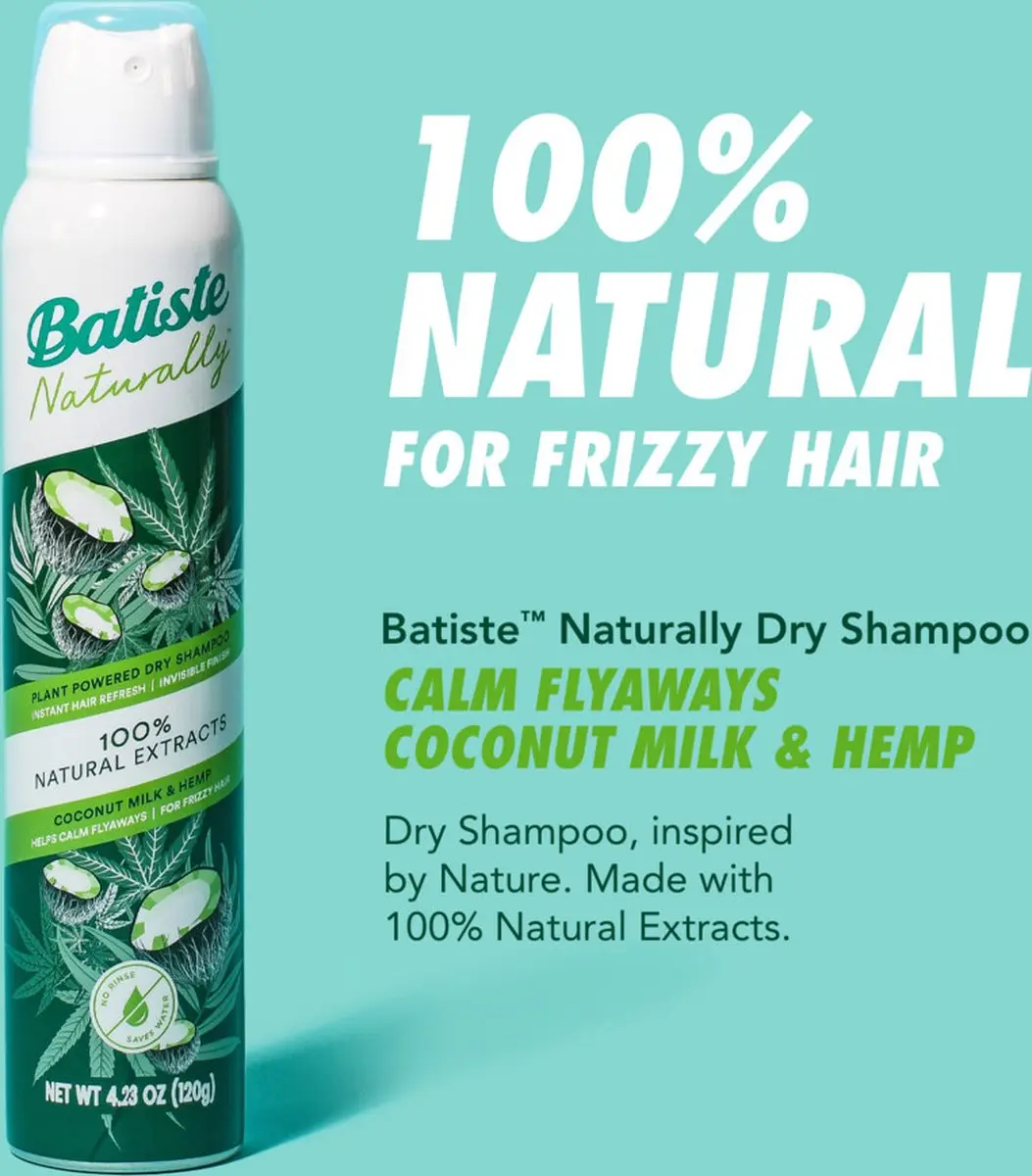 Batiste Droogshampoo Coconut Milk & Hemp Seed Oil 200ml