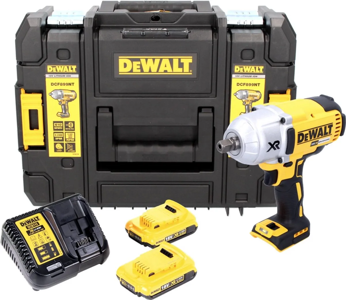 DeWalt DCF 899 D2 Slagmoersleutel 18V 950Nm - 2x 2.0Ah + Lader - afbeelding 4 van 5