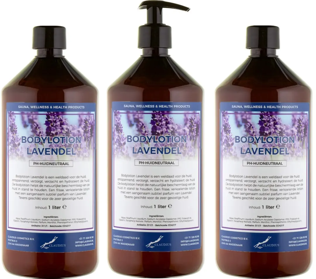 Splashbox Cosmetics Bodylotion Lavendel 3L - 3 Stuks